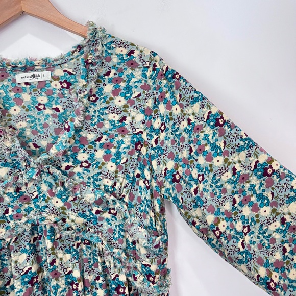 NATURAL LIFE Floral Dress - Blue and Red - Picture 4 of 16